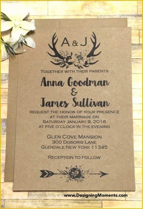 Free Rustic Wedding Invitation Printable Templates Of 21 Country