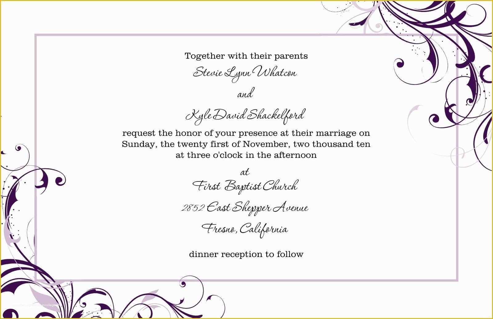 Free Save The Date Wedding Invitation Templates Of Free Blank Wedding 