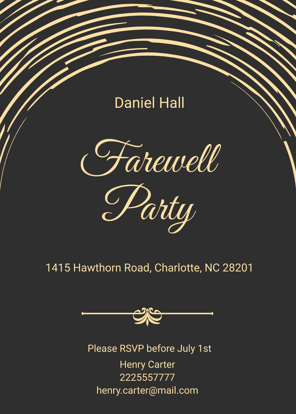 farewell party invitation free template