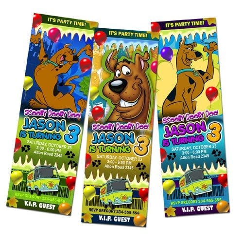 Free Scooby Doo Birthday Invitations Printable