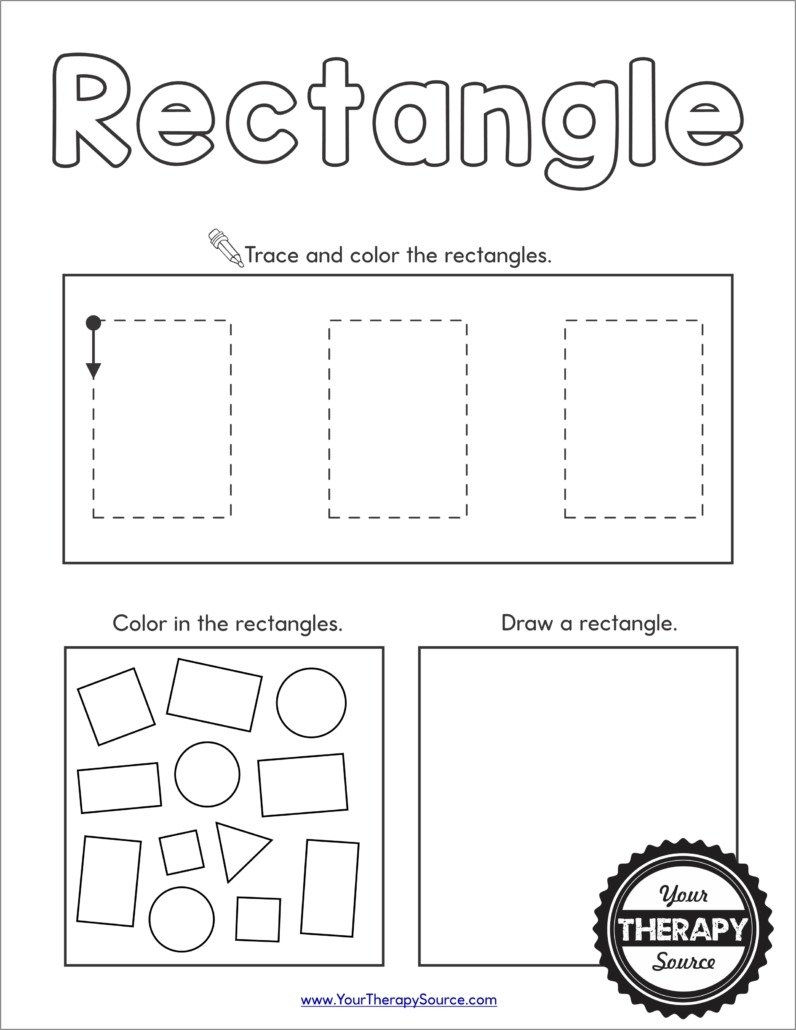 shape worksheet preschool