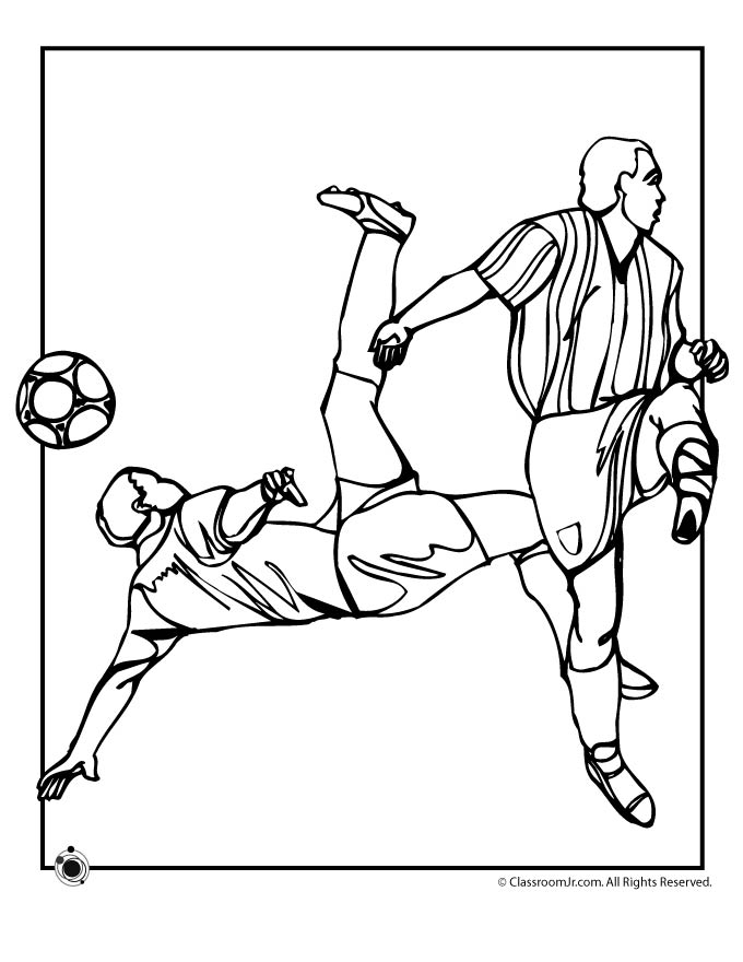 Free Soccer Coloring Pages Coloring Home