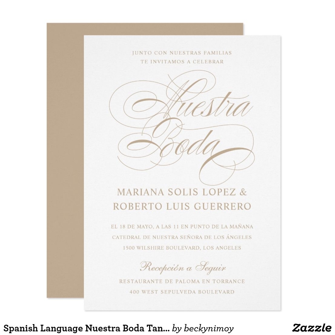 free spanish wedding invitation templates