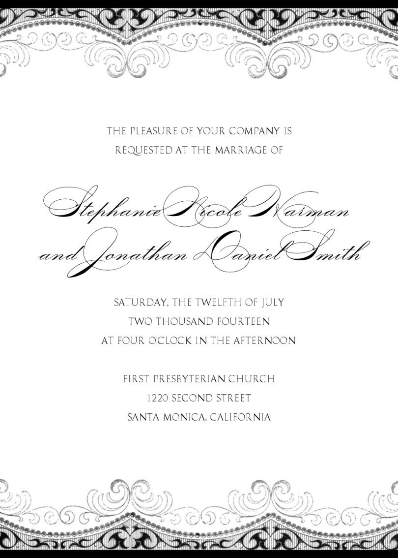 Free Spanish Wedding Invitation Templates Jenniemarieweddings