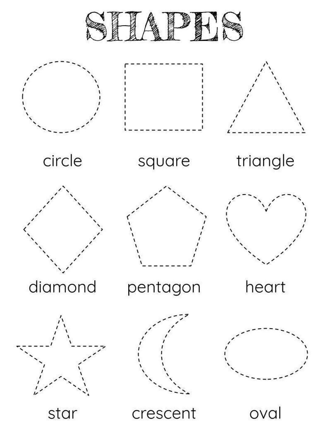FREE Trace Shapes To Make A Face MyTeachingStation Worksheets 
