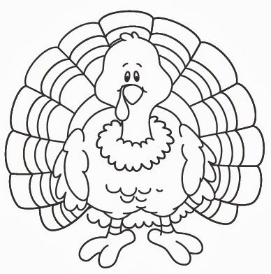 free turkey color pages