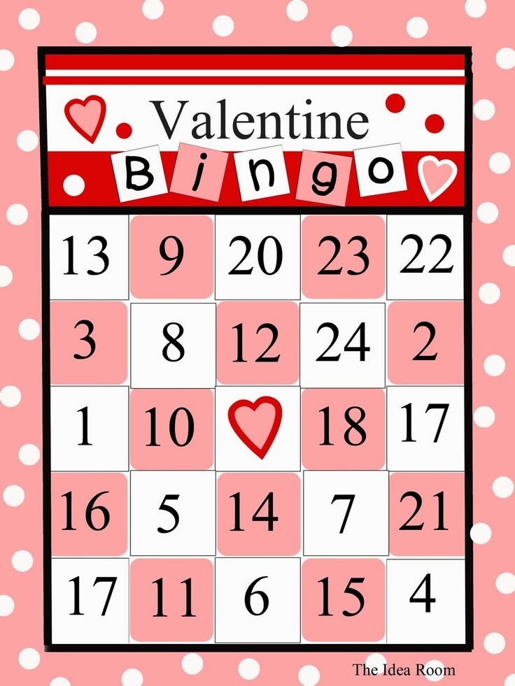 printable valentine's day bingo cards