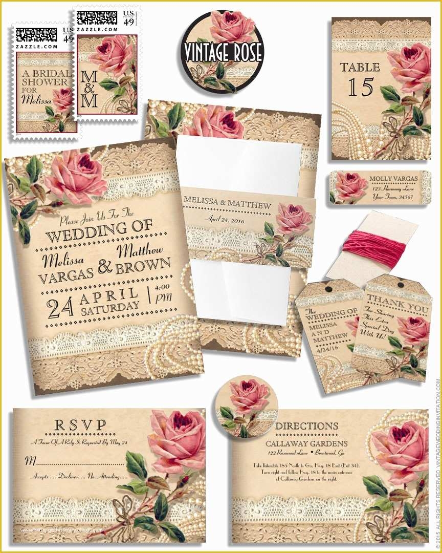 Free Vintage Wedding Invitation Templates Of Vintage Style Wedding 