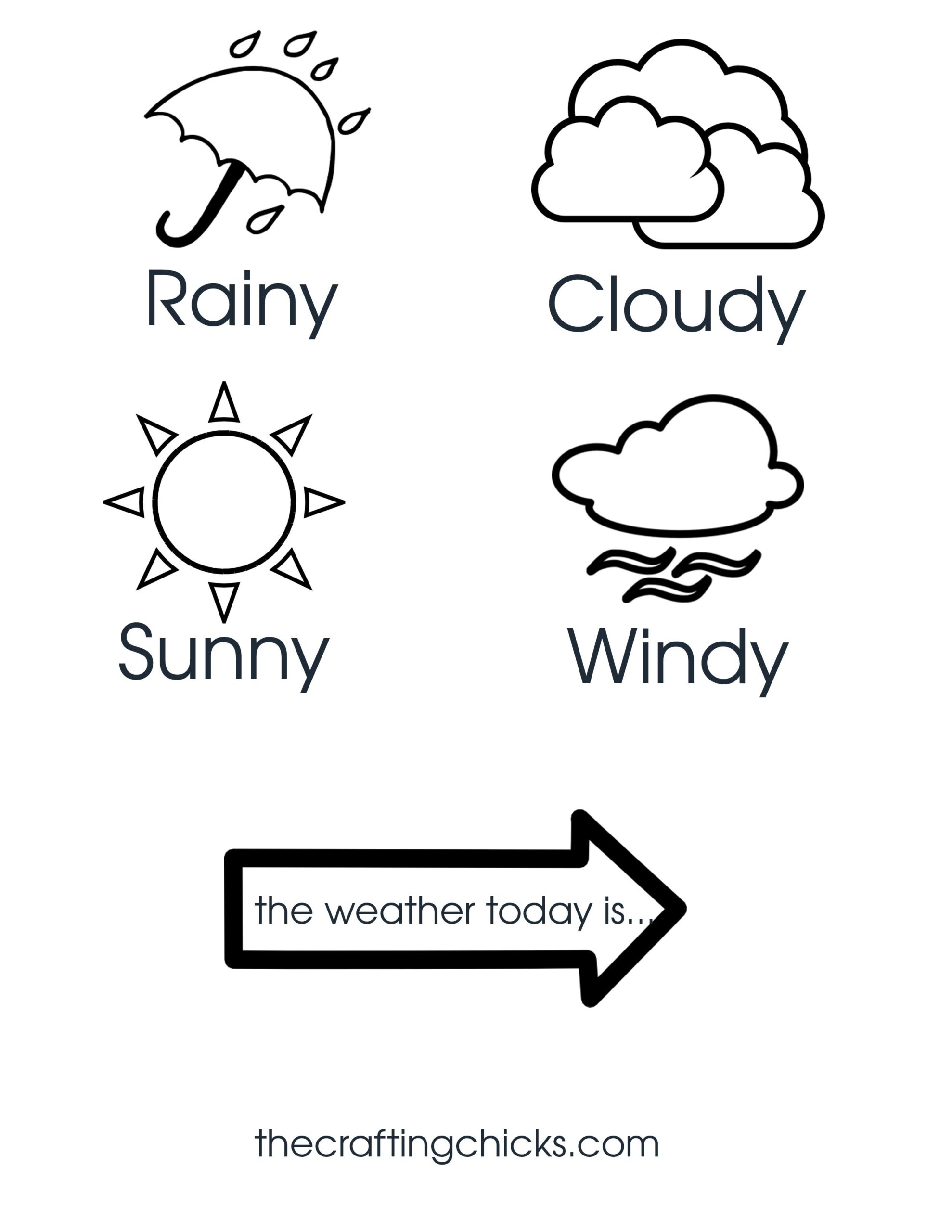 free printable weather pictures for kids