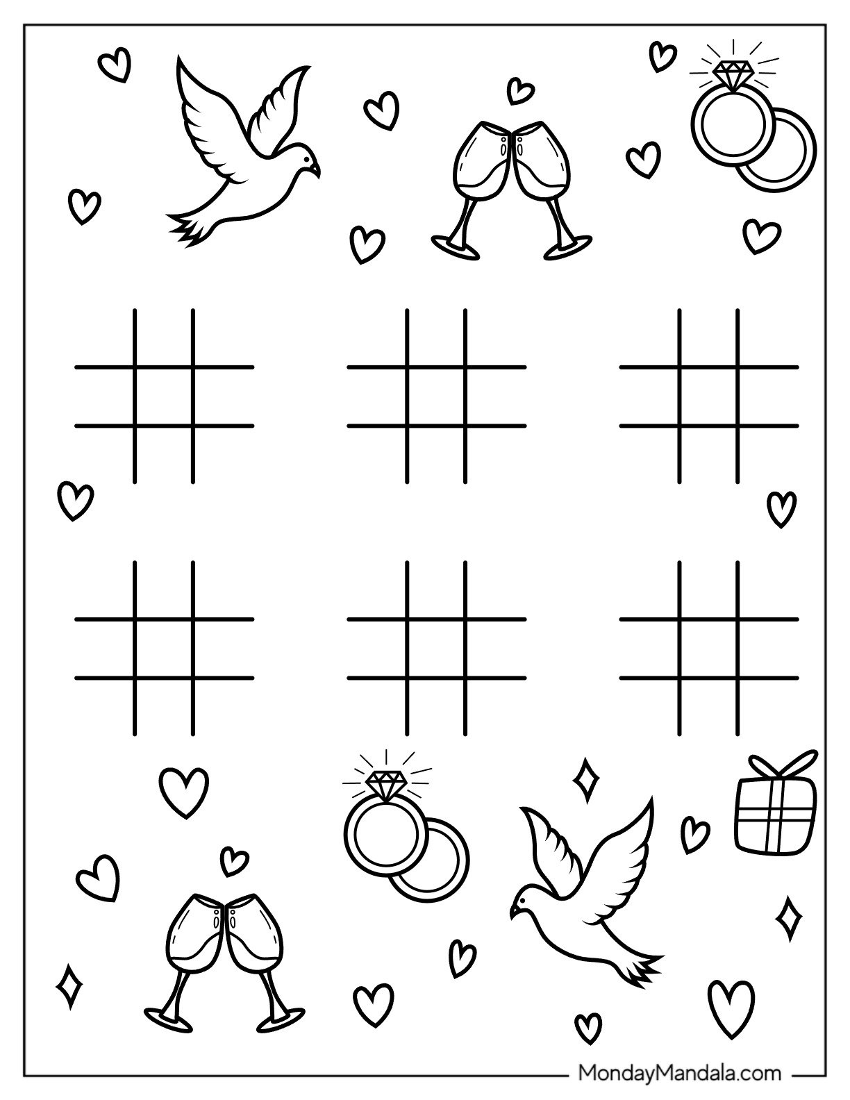 Free Wedding Printable Coloring Pages Add A Personal Touch To Your 