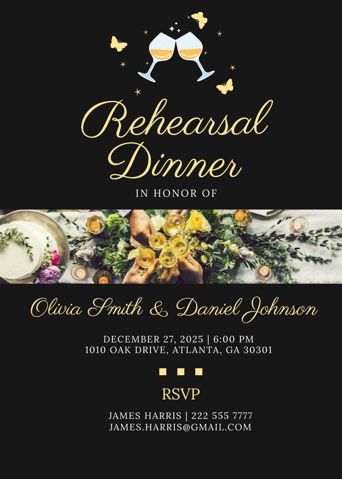 free rehearsal dinner invitation template