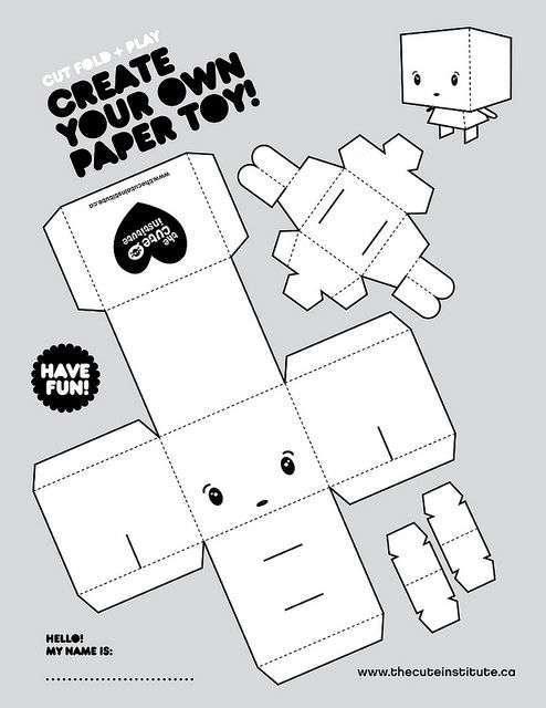 Freebie Papercraft Paper Crafts Paper Toys Template Papercraft 