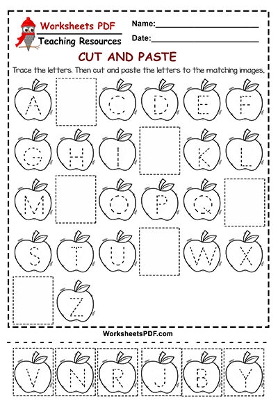 free cut and paste worksheets pdf