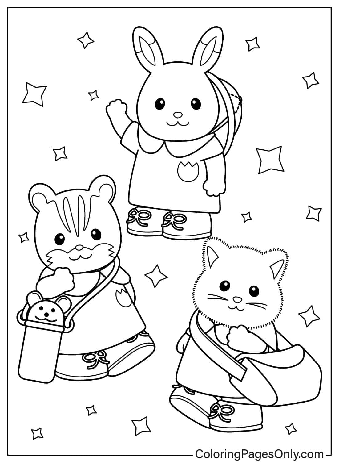 Calico Critters Coloring Pages