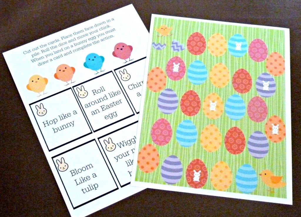 printable easter board game