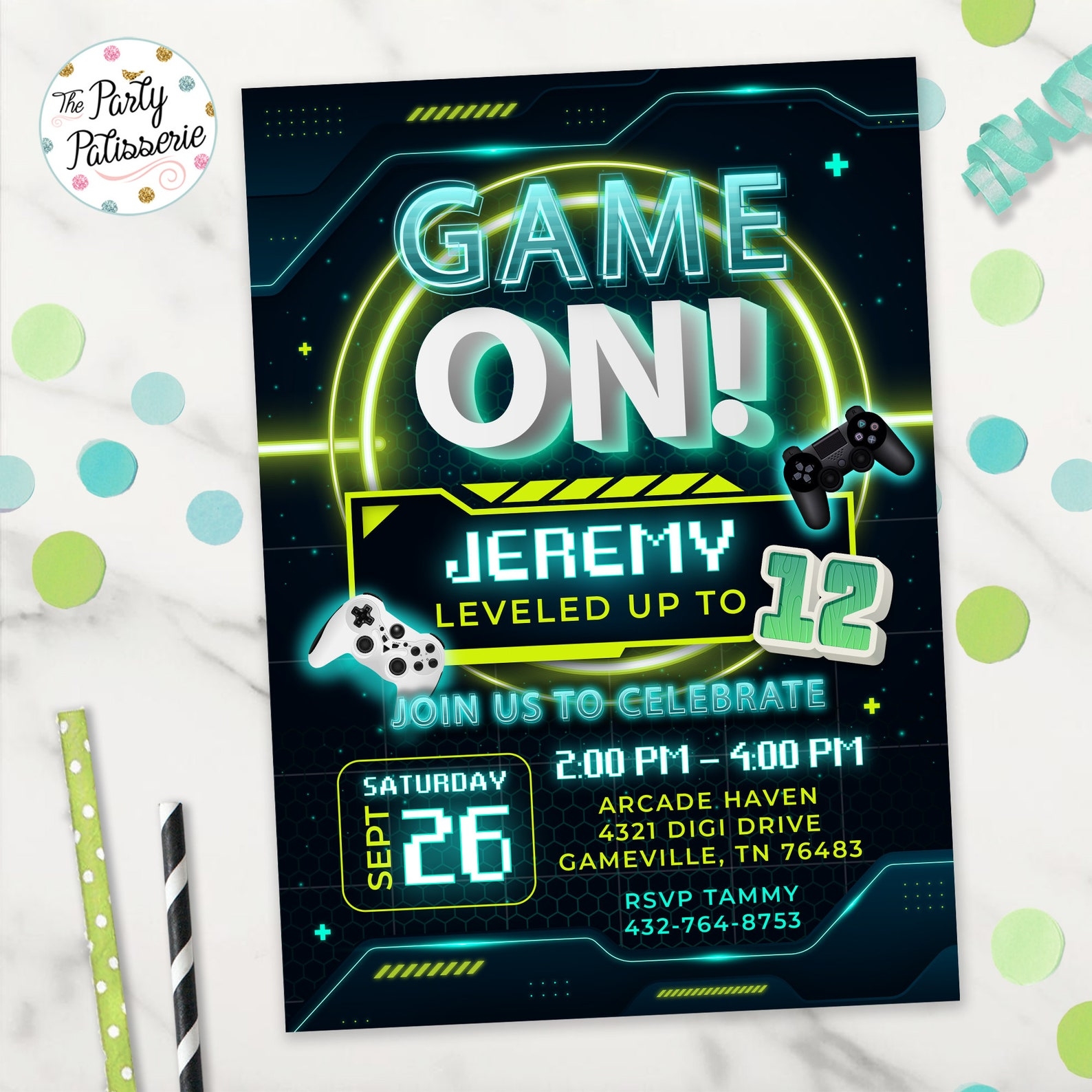 free gaming invitation template