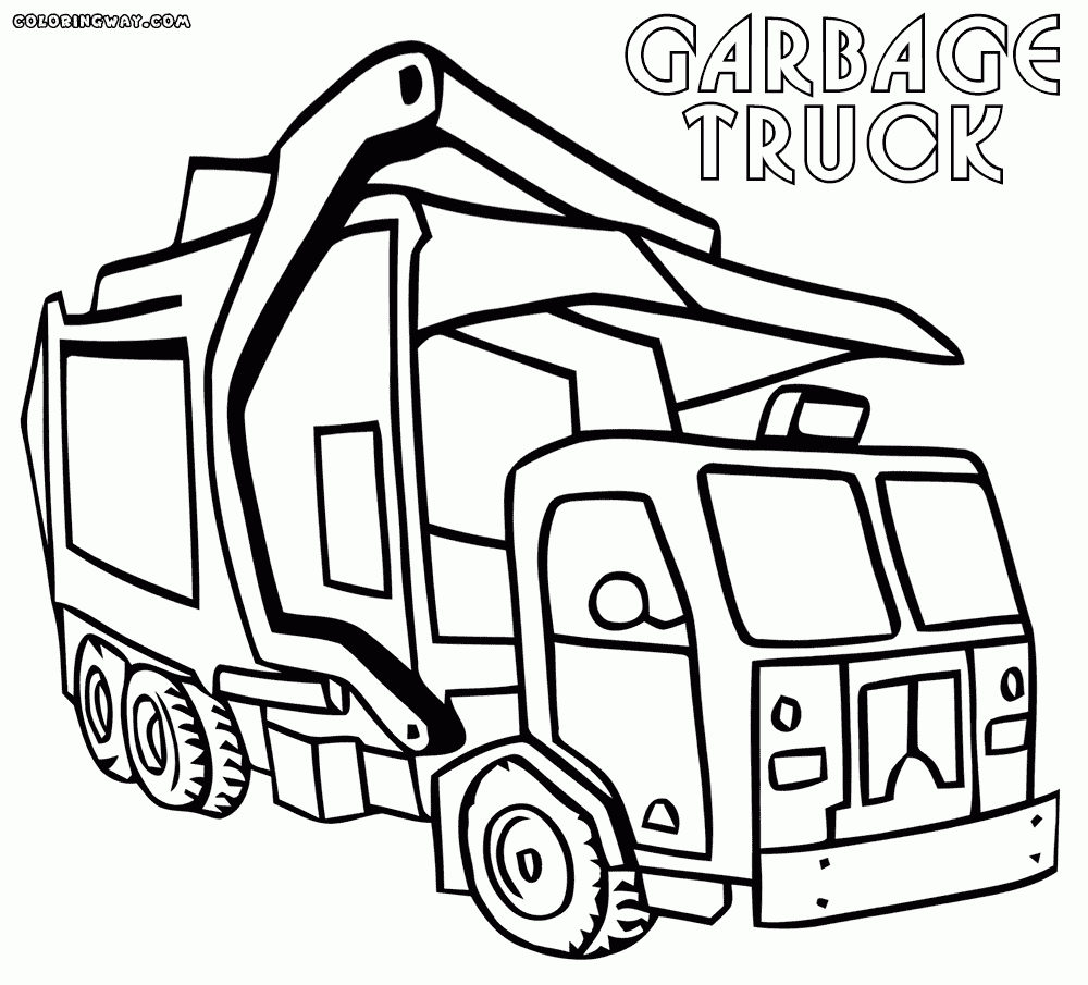 Garbage Truck Coloring Page Coloring Home