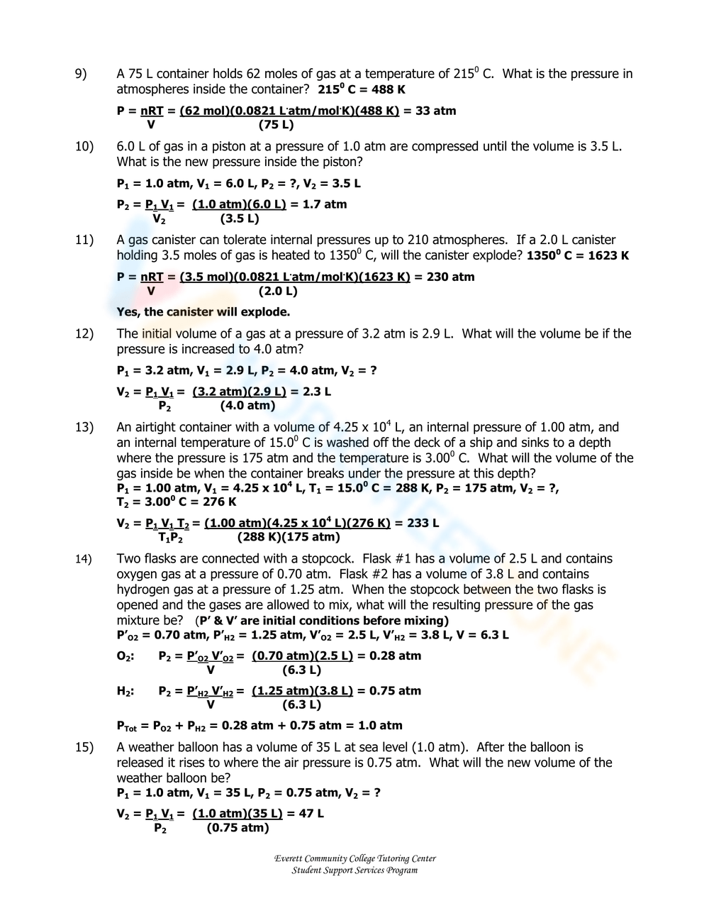 Gas Laws Answer Key Worksheets 2024 Worksheets Library