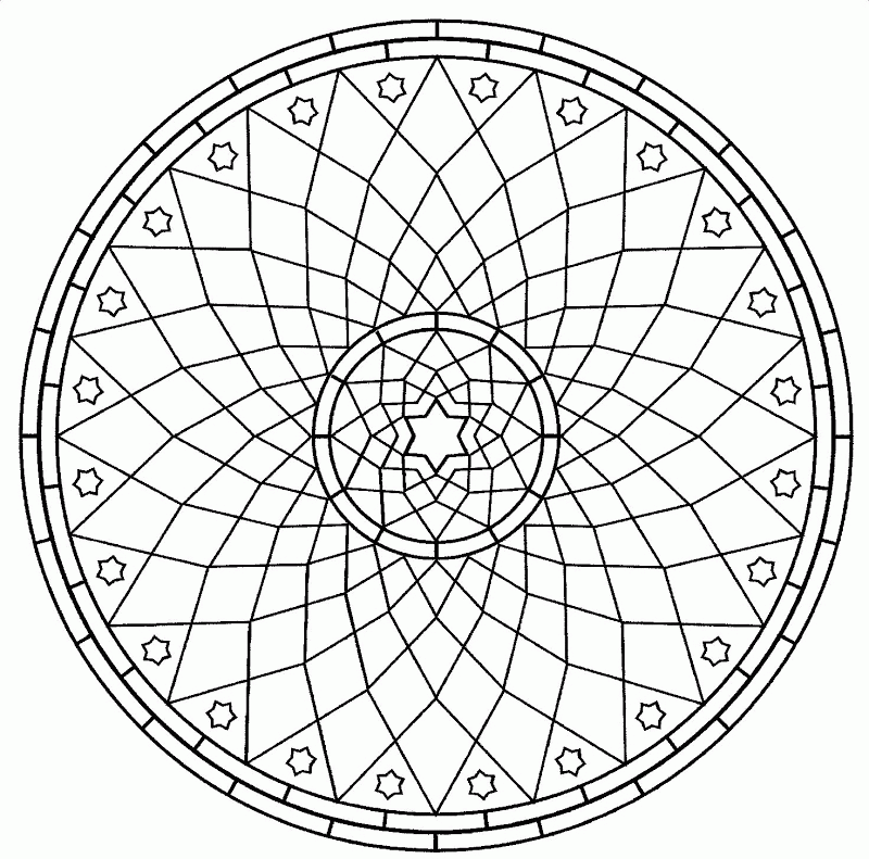 Geometric Mandala Coloring Pages Coloring Home