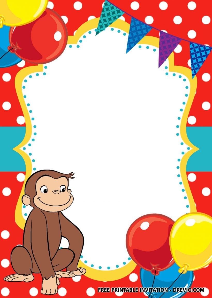 Get Curious George Birthday Invitation Template Pictures Free 