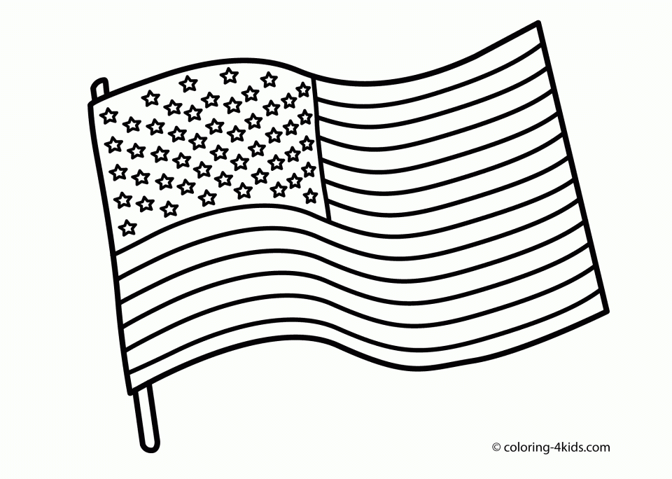 Get This American Flag Coloring Pages Printable 31662