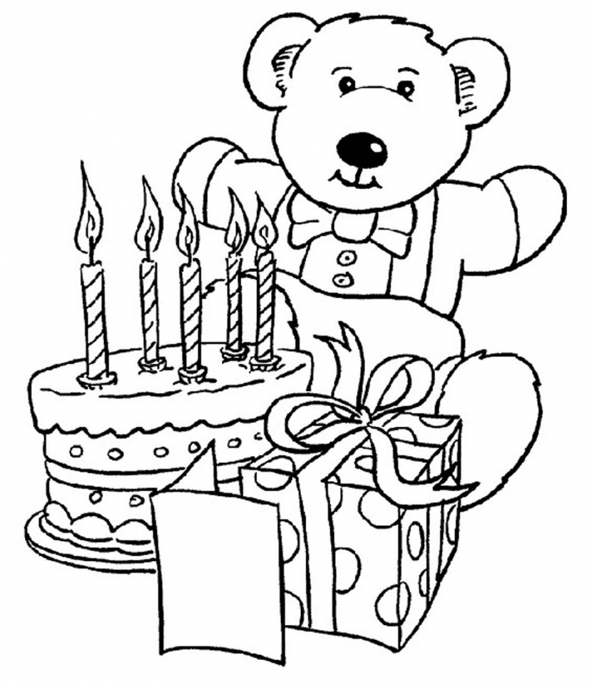 Get This Happy Birthday Coloring Pages Free Printable 31780