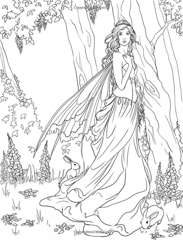 Printable Fairy Coloring Pages