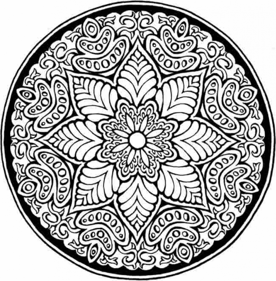 Get This Printable Mandala Coloring Pages For Adults Online 05278