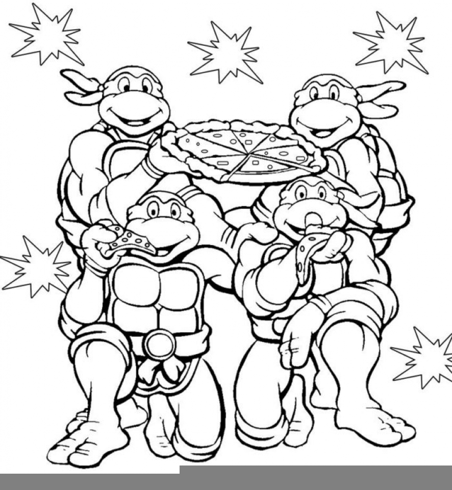 Teenage Mutant Ninja Turtles Coloring Pages
