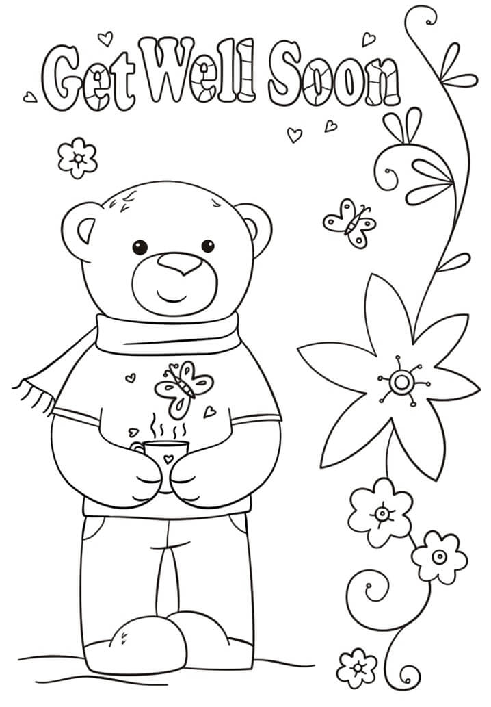 Coloring Pages Get Well Soon