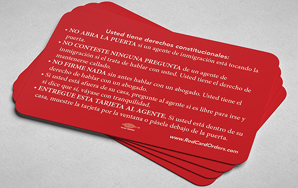 Get Your Immigrant Rights Red Cards Compassionate San Antonio