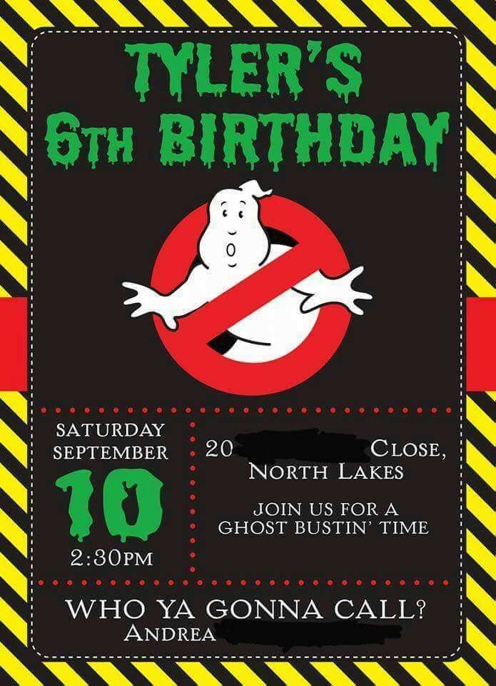 free ghostbusters invitation template