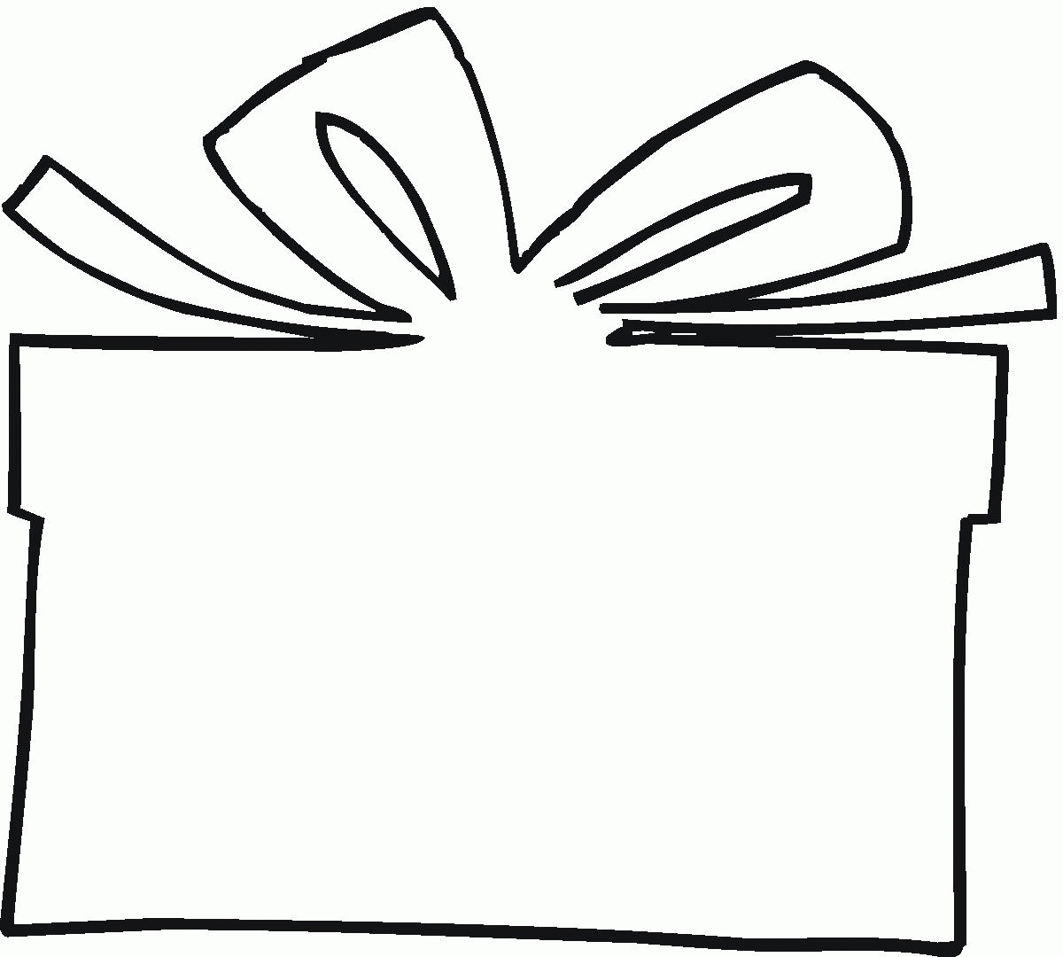 Gift Coloring Page Coloring Home