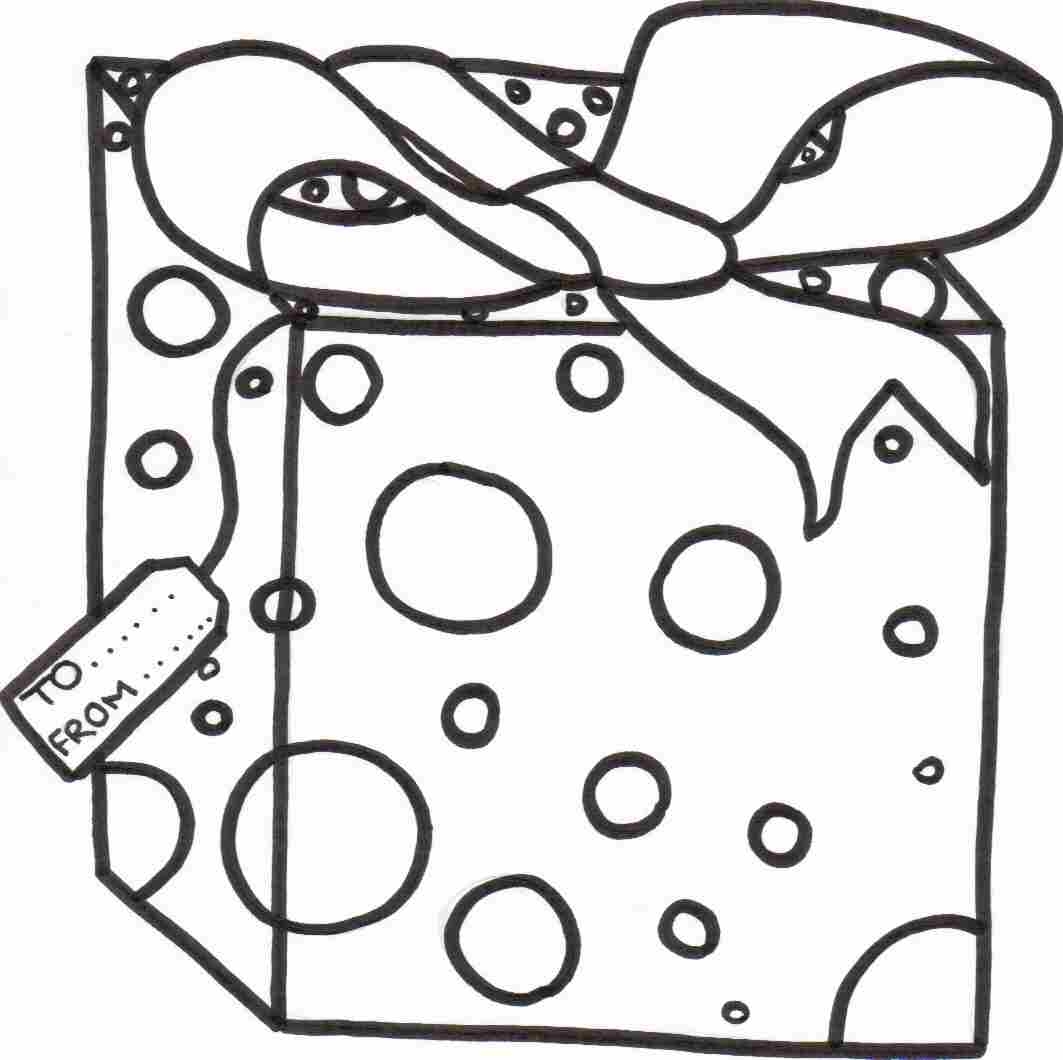 Gift Coloring Page Coloring Home