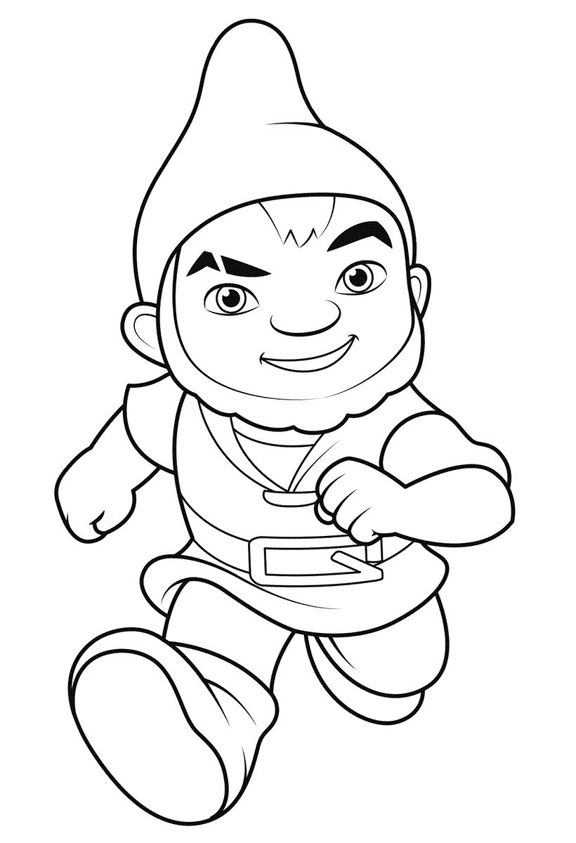 Gnomes Coloring Pages Learny Kids