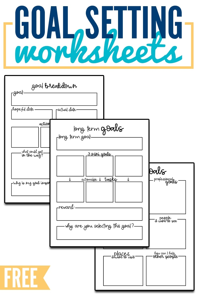 Goal Setting Worksheet Goal Setting Worksheet Images