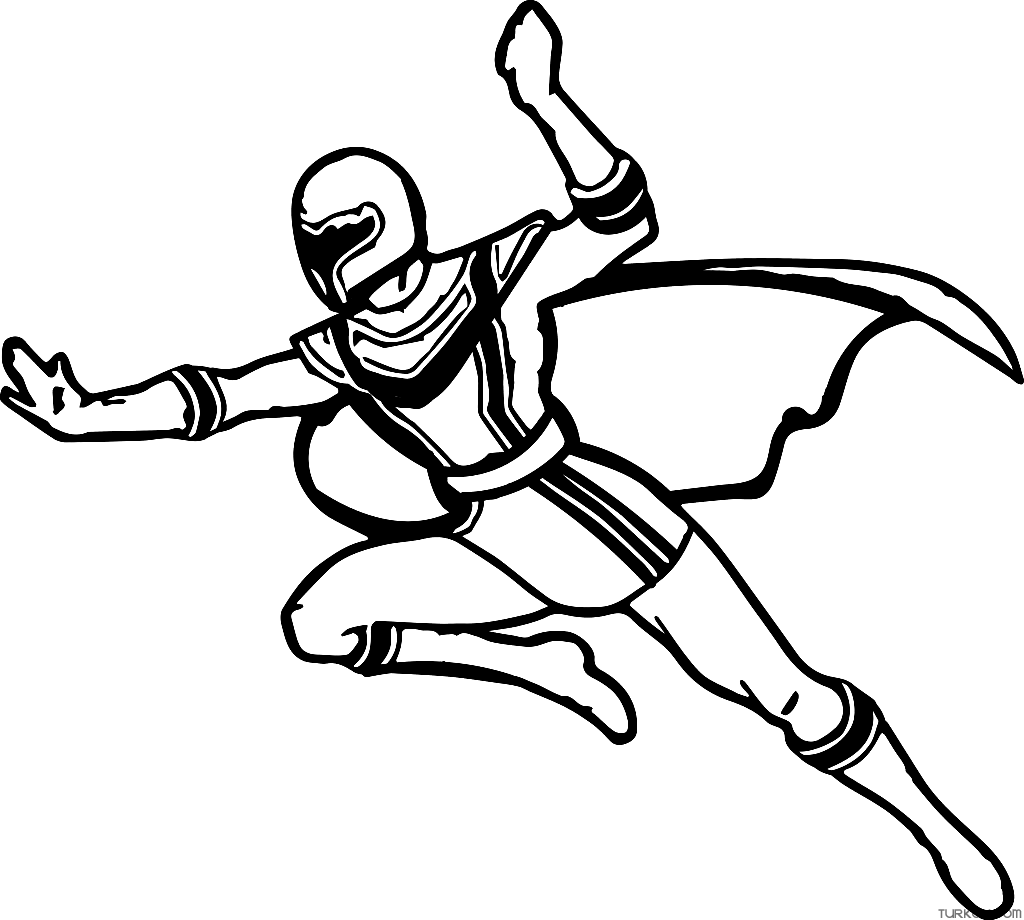 Golden Power Ranger Coloring Page Coloring Pages