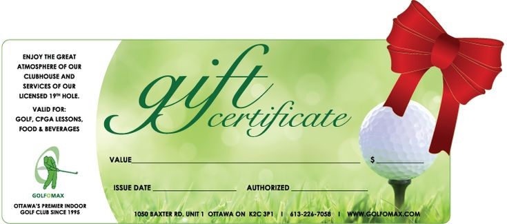 Golf Gift Certificate Template Printable Printable Templates