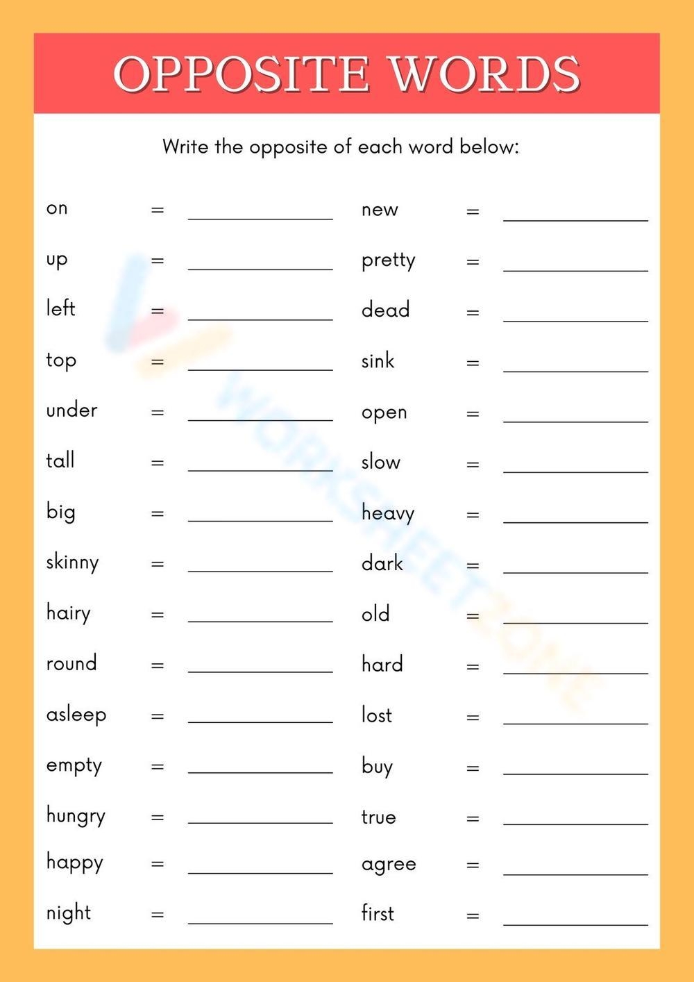 first grade worksheet