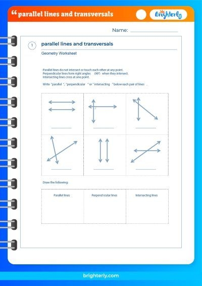 Grade 3 Geometry Parallel Perpendicular Lines B PDF Worksheets Library
