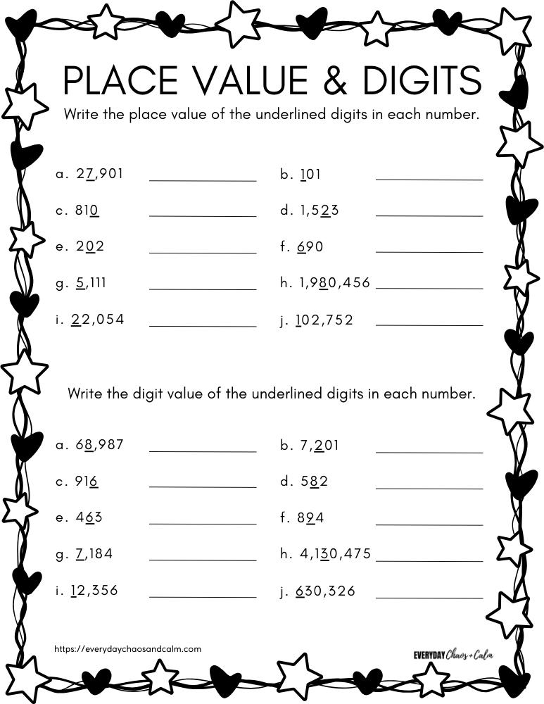 Grade 3 Place Value Worksheets Grade1to6 Worksheets Library