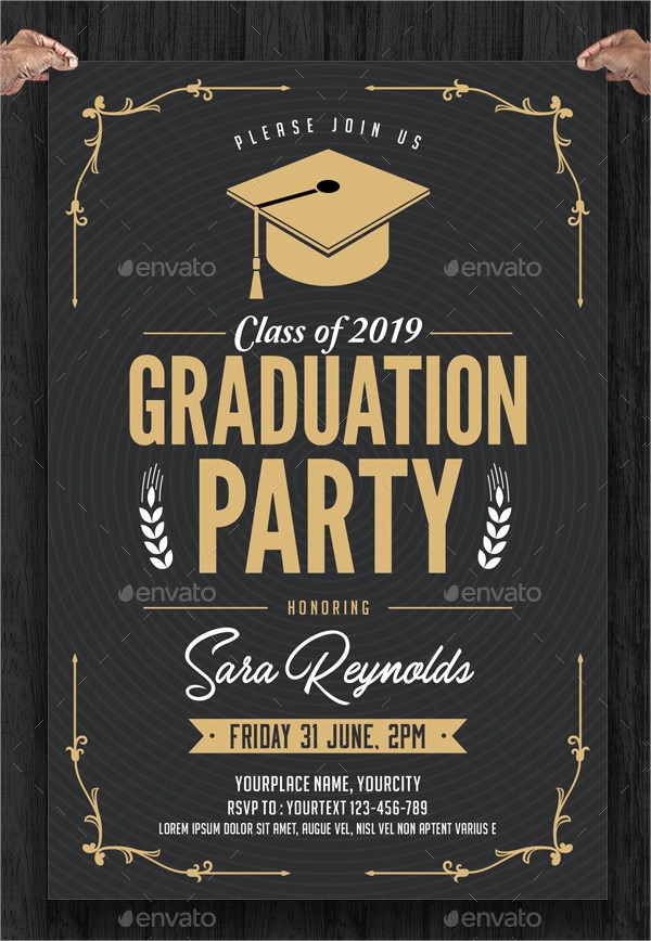 free grad party invite template