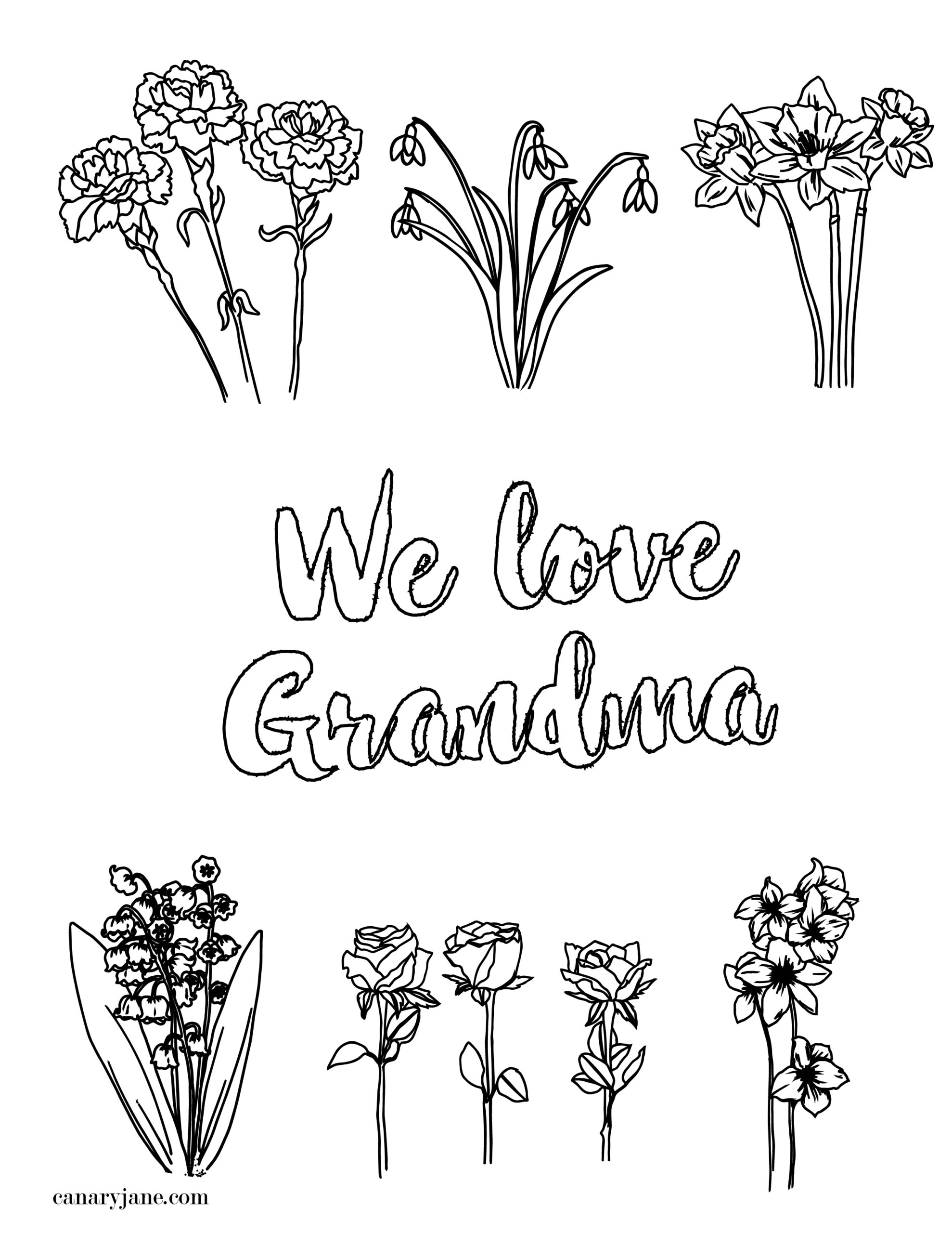 Grandma Mothers Day Printable Printable Word Searches
