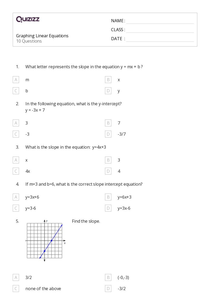 Graphing Linear Equations Worksheet PDF Twinkl USA Worksheets Library