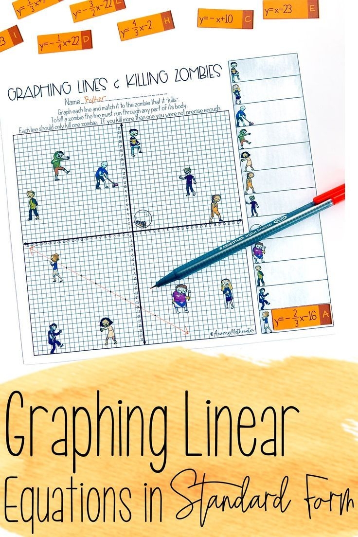 Graphing Lines In Standard Form Sketch The Graph Of Each Line 