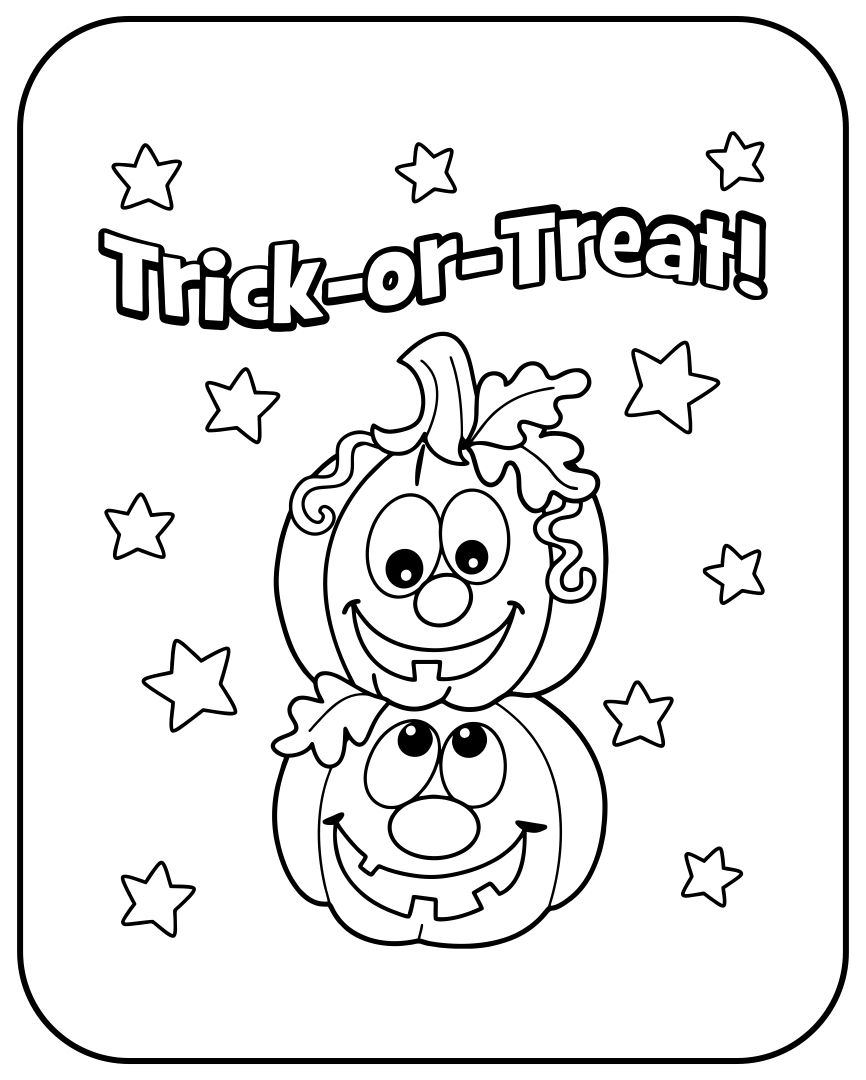 printable pictures to color for halloween