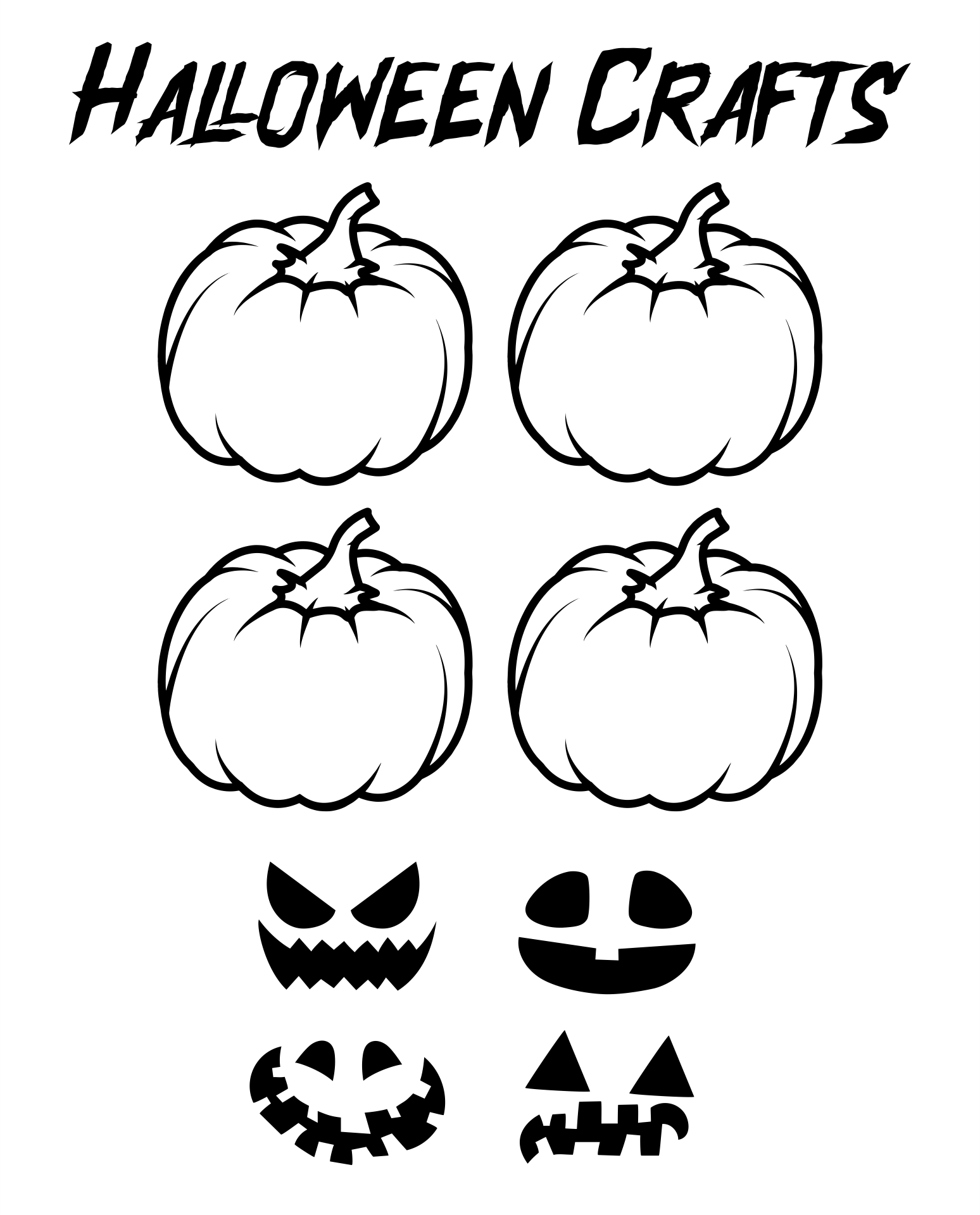 Halloween Crafts For Preschoolers 15 Free PDF Printables Printablee
