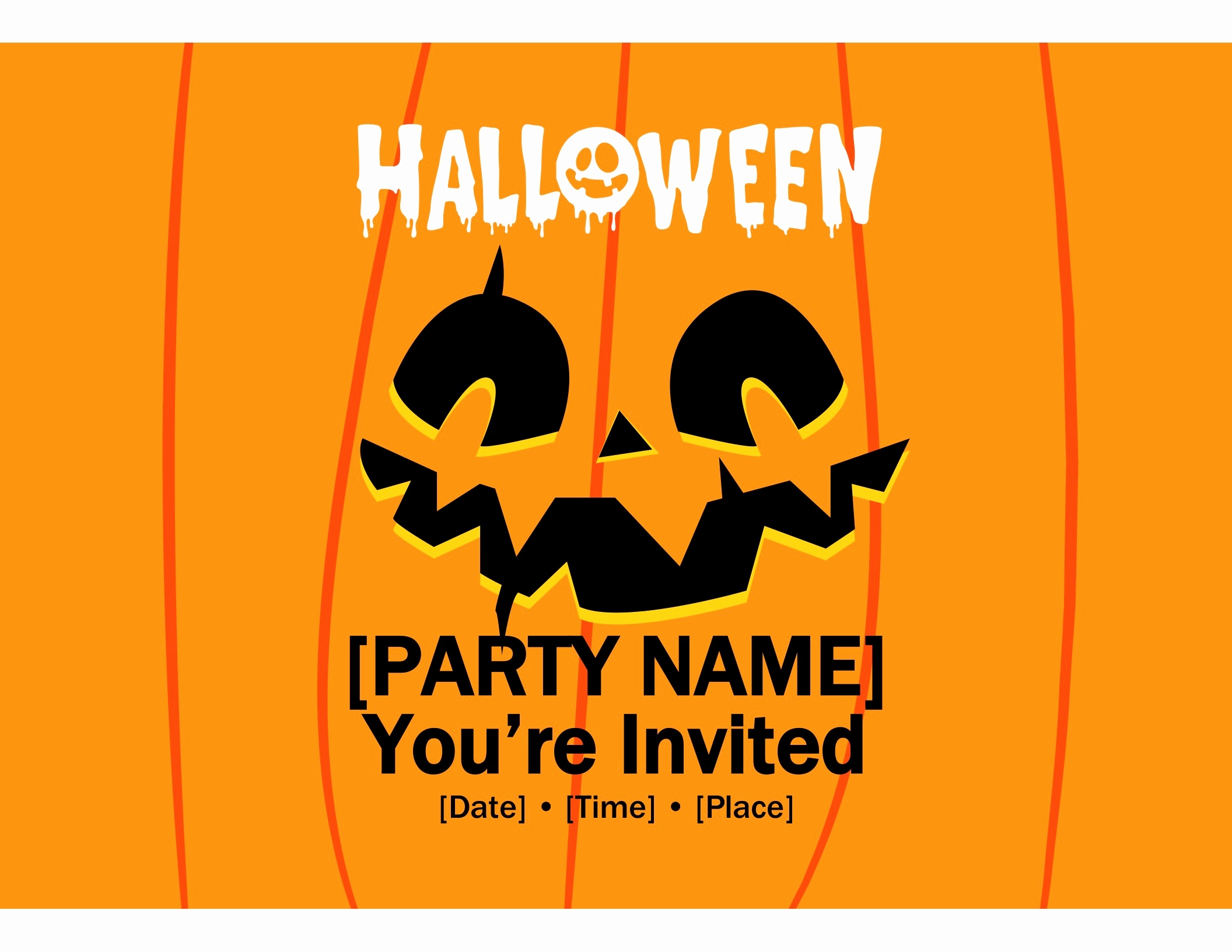 Halloween Invitation Templates Microsoft Word Collegio Sanlorenzo