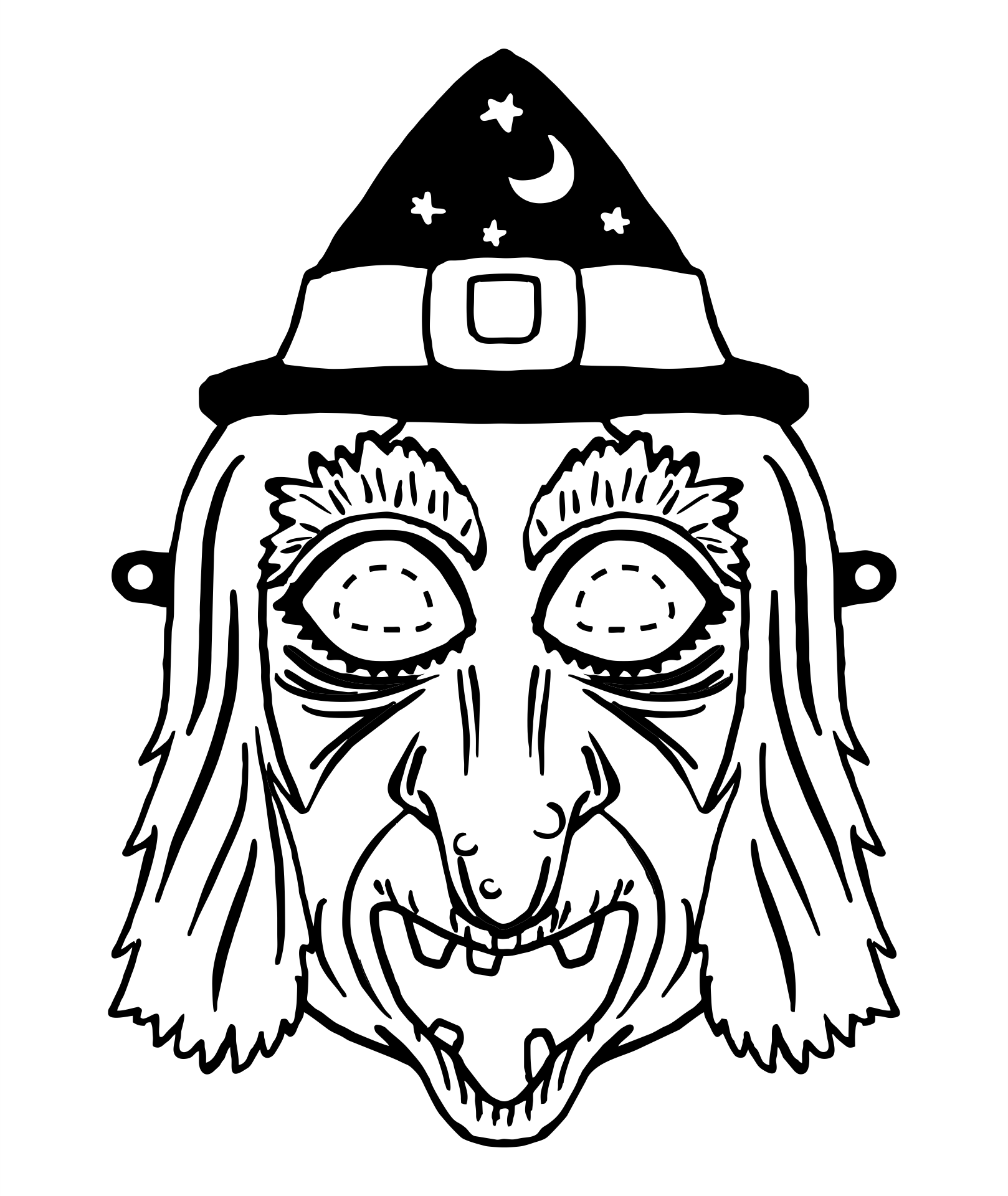 Halloween Masks To Color 15 Free PDF Printables Printablee