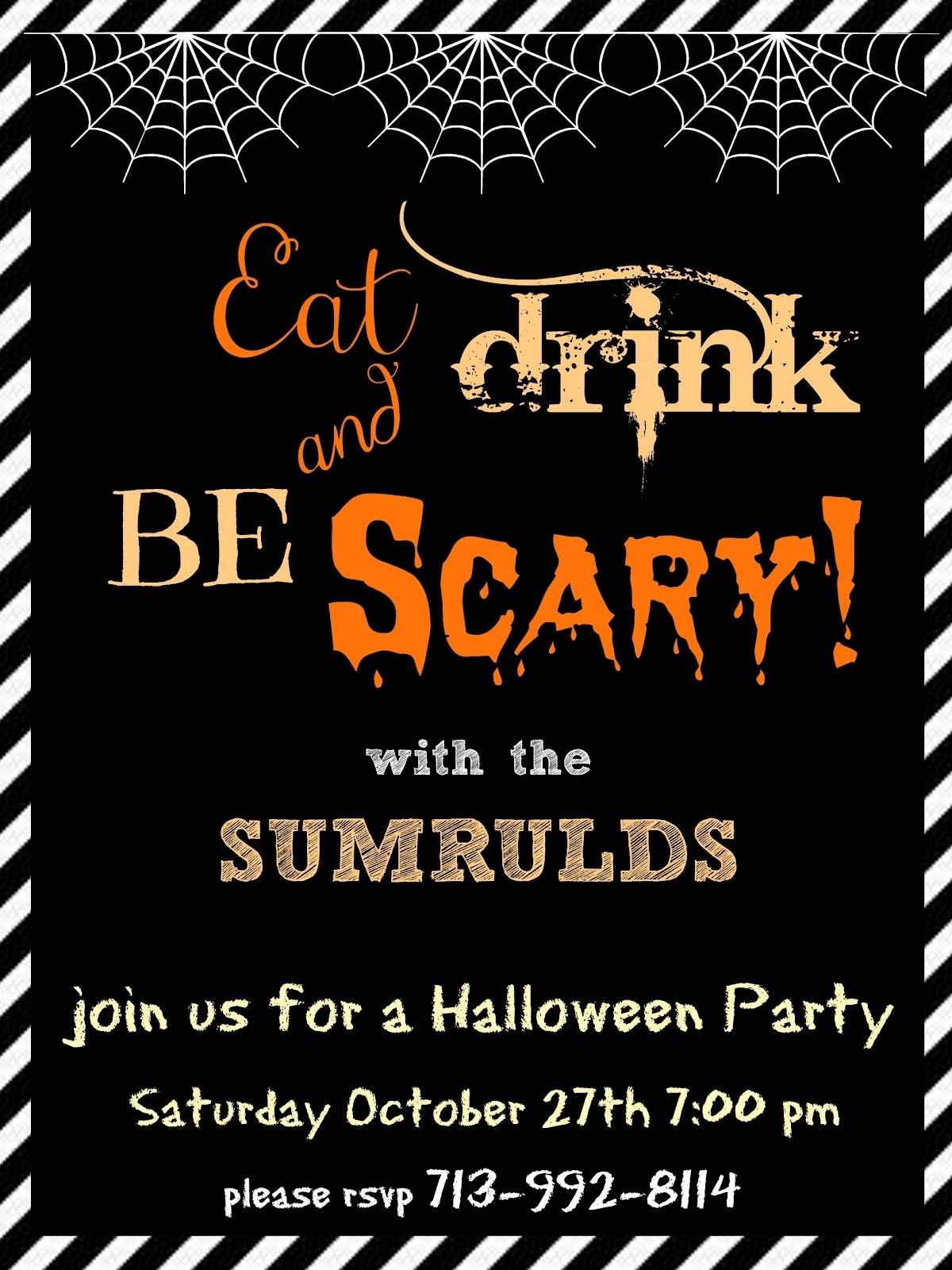 free halloween party invite template
